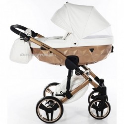 Wózek dziecięcy Junama Mirror Błysk v2.0  4w1, śpiworek,parasol